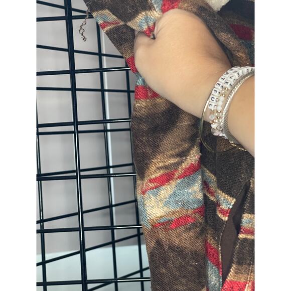 Ralph Lauren LRL Jeans Co Aztec Zip Up Moto Jacket Size M - Picture 3 of 7